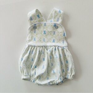 Baby Loren Newborn Easter Bunny Romper Bubble Pima Cotton Spring